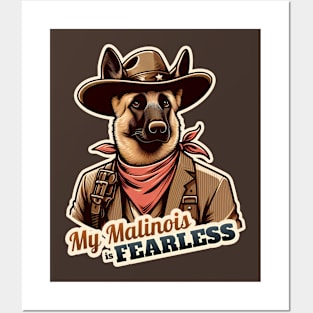 Belgian Malinois Cowboy Posters and Art